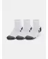 Čarape UNDER ARMOUR PERFORMANCE COTTON 3P QTR 1379528-100 BIJELA