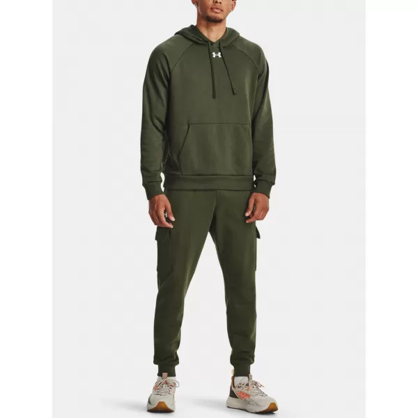 Muški sweatshirt UNDER ARMOUR UA RIVAL FLEECE HOODIE ZELENA 