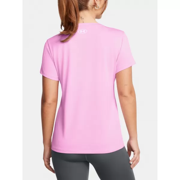  Ženska majica kratkih rukava UNDER ARMOUR TECH SSV- TWIST 1384227-672 RUŽIČASTA 