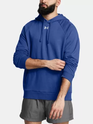 Muški sweatshirt UNDER ARMOUR RIVAL FLEECE HOODIE 1379757-432 PLAVA