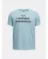 Majica za dječake UNDER ARMOUR TECH SPLIT WORDMARK SS 1383010-494 PLAVA