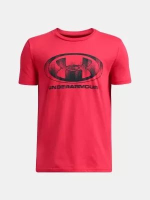 Majica za dječake UNDER ARMOUR B GLITCH LOCKERTAG SS 1386833-989 CRVENA