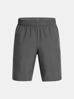 Kratke hlače za dječake UNDER ARMOUR TECH WOVEN WORDMARK SHORT 1383341-026 SIVA