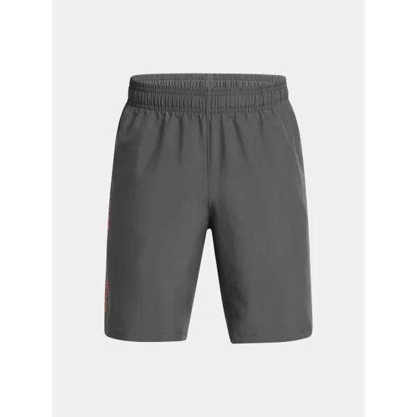  Kratke hlače za dječake UNDER ARMOUR TECH WOVEN WORDMARK SHORT 1383341-026 SIVA 