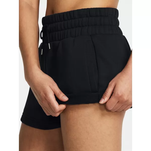  Ženske kratke hlače UNDER ARMOUR ICON FLEECE BOXER SHORTS 1382725-001 CRNA 