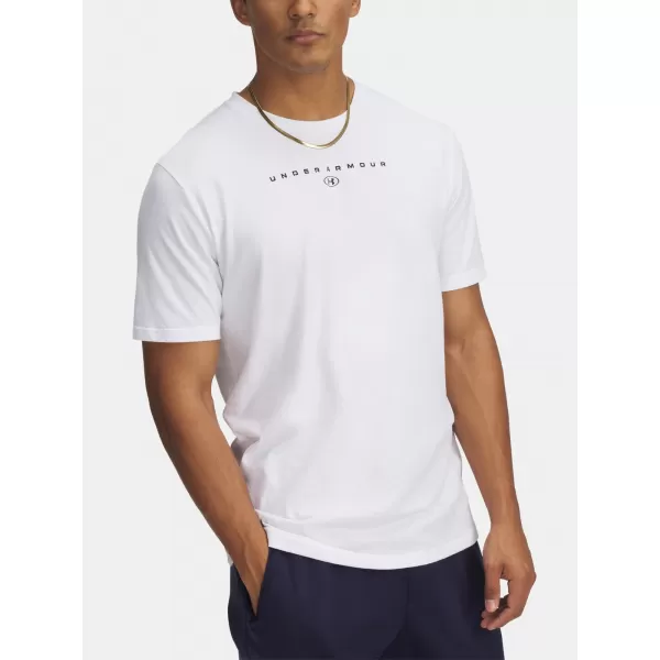 Muška majica kratkih rukava UNDER ARMOUR M STACKED LOGO SS 6000211-100 BIJELA 