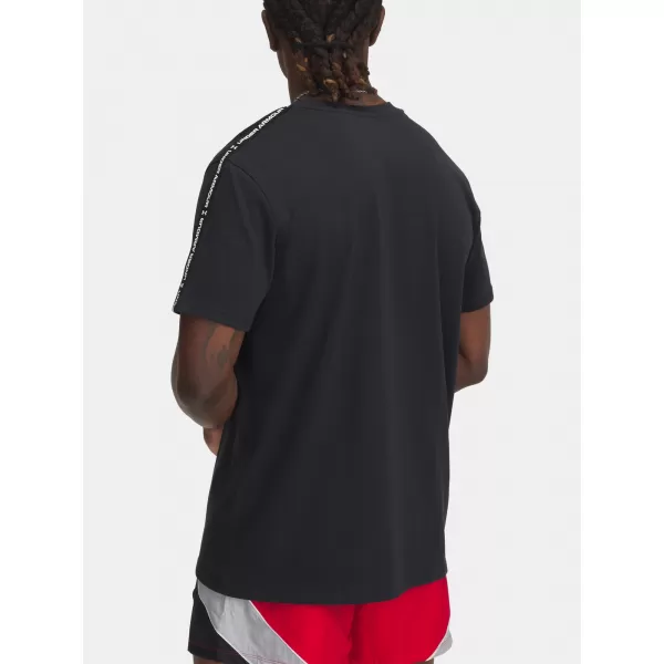  Muška majica kratkih rukava UNDER ARMOUR ICON HWT TEE TAPING 1390300-001 CRNA 