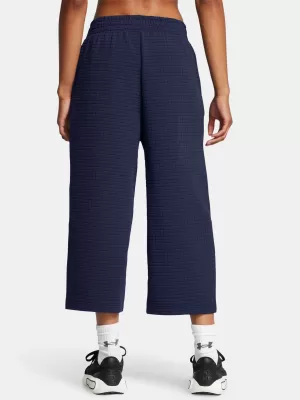 Ženske sportske hlače UNDER ARMOUR UNSTOPPABLE FLC GRID CROP 1386492-410 PLAVA
