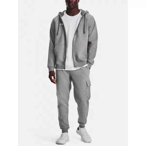  Muški sweatshirt UNDER ARMOUR RIVAL FLEECE FZ HOODIE 1379767-025 SIVA 