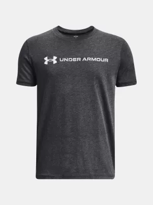 Majica za dječake UNDER ARMOUR B LOGO WORDMARK SS 1380747-001 CRNA