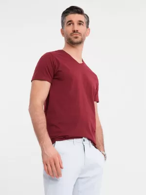 Košulja OMBRE OM-TSBS-0237 KESTEN