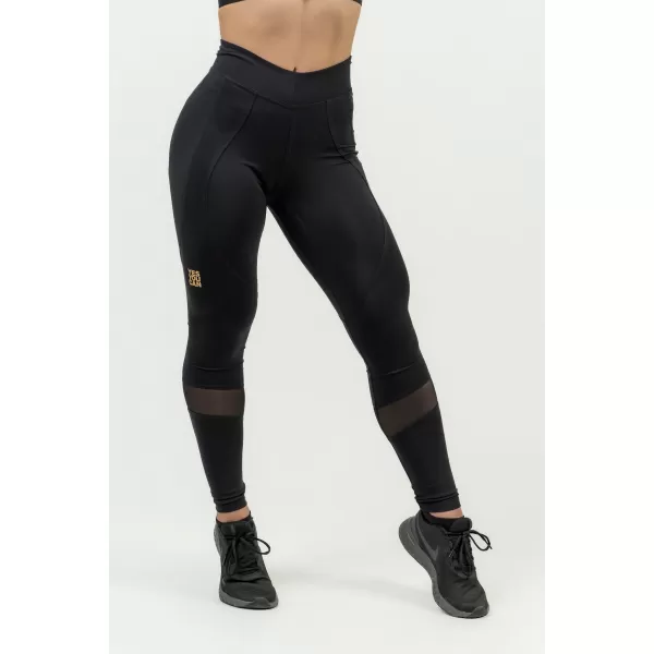  Ženske oblikovane push-up tajice INTENSE Srcolike 843 CRNE/ZLATNE Nebbia 