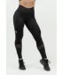 Ženske oblikovane push-up tajice INTENSE Srcolike 843 CRNE/ZLATNE Nebbia