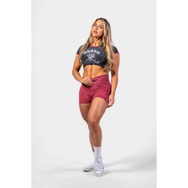  Isprana Crop-Top majica GOLDEN AGE 782 BLACK Nebbia 