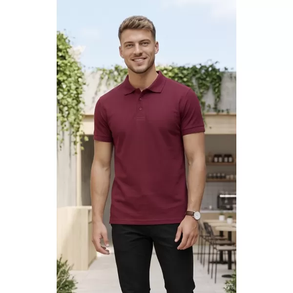  Muška majica s kragnom ALTISPORT NoPrint NP/ALM302 GRANAT 