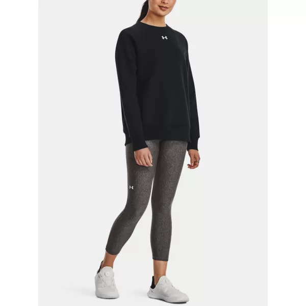  Ženski sweatshirt UNDER ARMOUR RIVAL FLEECE CREW 1379508-001 CRNA 