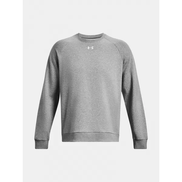  Muški sweatshirt UNDER ARMOUR RIVAL FLEECE CREW 1379755-025 SIVA 