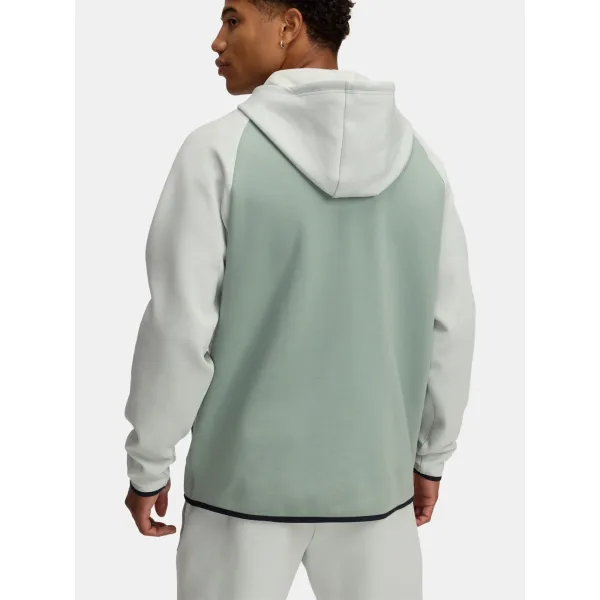  Muški sweatshirt UNDER ARMOUR UNSTOPPABLE FLC FZ HD EU 1389352-377 ZELENA 