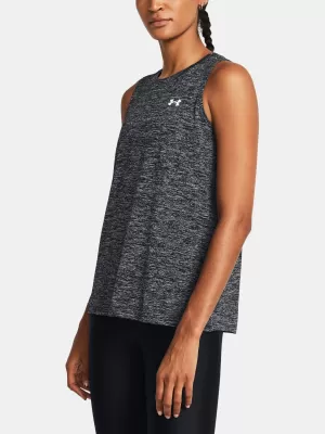 Ženska majica bez rukava UNDER ARMOUR TECH TANK TWIST 1383656-001 CRNA
