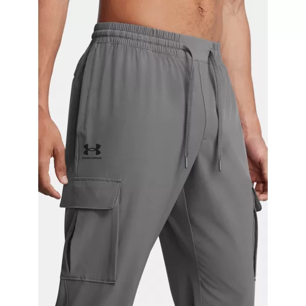  Muške sportske hlače UNDER ARMOUR VIBE WOVEN CARGO PANTS 1386558-025 SIVA 