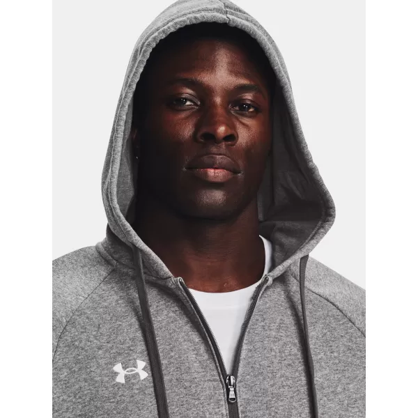  Muški sweatshirt UNDER ARMOUR RIVAL FLEECE FZ HOODIE 1379767-025 SIVA 