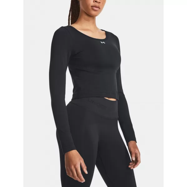  Ženska majica kratkih rukava UNDER ARMOUR TRAIN SEAMLESS LS 1379150-001 CRNA 