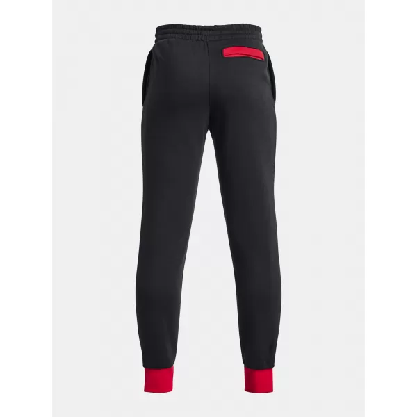  Trenirke za dječake UNDER ARMOUR RIVAL FLEECE SCRIPT JGRS 1379789-001 CRNA 