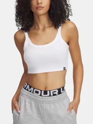 Ženska majica bez rukava UNDER ARMOUR RIVAL RIB BABY TANK 6000265-100 BIJELA