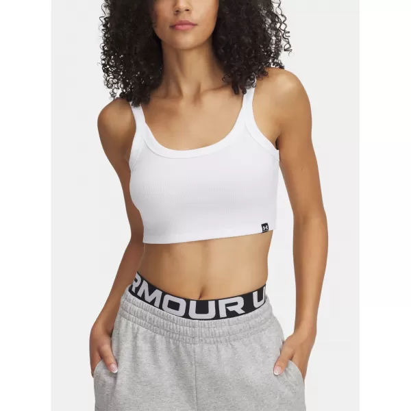 Ženska majica bez rukava UNDER ARMOUR RIVAL RIB BABY TANK 6000265-100 BIJELA 