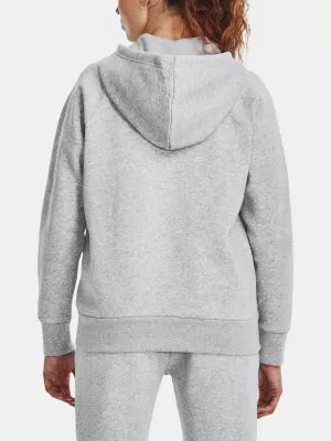 Ženski sweatshirt UNDER ARMOUR RIVAL FLEECE FZ HOODIE 1379497-012 SIVA