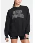 Ženski sweatshirt UNDER ARMOUR ICON HWT TERRY OS CREW 1386493-001 CRNA