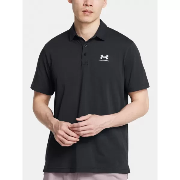 Muška majica kratkih rukava UNDER ARMOUR ICON POLO 1386608-001 CRNA 