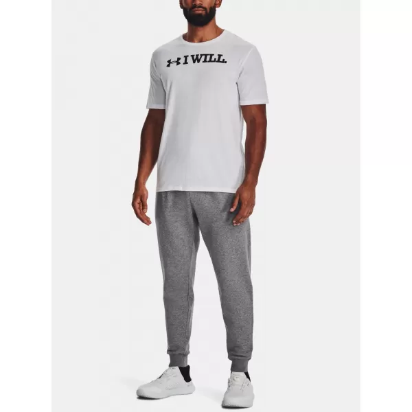  Muške trenirke UNDER ARMOUR RIVAL FLEECE JOGGERS 1379774-025 SIVA 