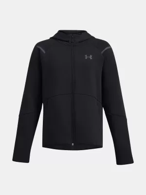Trenirka za dječake UNDER ARMOUR B UNSTOPPABLE FLC FZ 1386687-001 CRNA