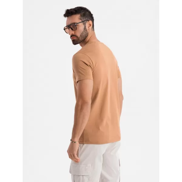  Košulja OMBRE OM-TSBS-0236 SMEĐI 
