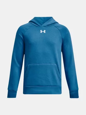 Trenirka za dječake UNDER ARMOUR RIVAL FLEECE HOODIE 1379792-466 PLAVA