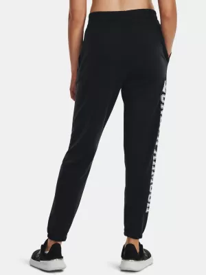 Ženske trenirke UNDER ARMOUR RIVAL TERRY GRAPHIC JOGR 1379437-001 CRNA