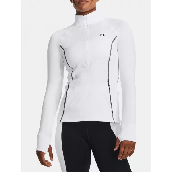  Ženska majica kratkih rukava UNDER ARMOUR TRAIN CW 1/2 ZIP 1379886-100 BIJELA 