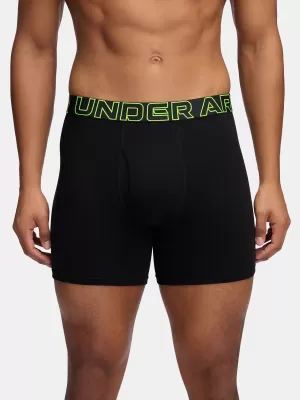 Muške bokserice UNDER ARMOUR M PERF COTTON 6IN (3KS) 1383889-004 CRNA