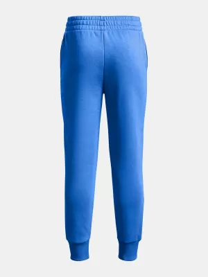 Trenirke za djevojčice UNDER ARMOUR RIVAL FLEECE JOGGERS 1379525-464 PLAVA