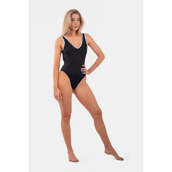  Potpuno crni kupaći kostim French style 460 BLACK Nebbia 