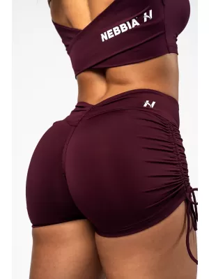 Push-up kratke hlače s vezicama STRONG BEAUTY 429 TAMNOCRVENA Nebbia
