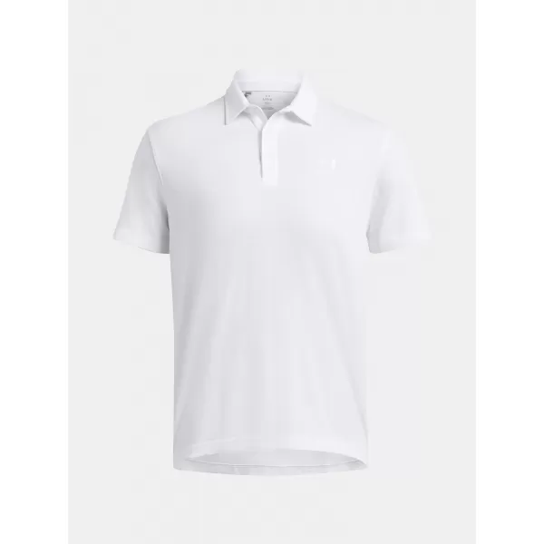  Muška majica kratkih rukava UNDER ARMOUR ICON POLO 1386608-100 BIJELA 