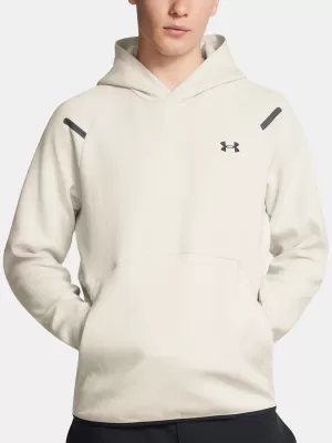 Muški sweatshirt UNDER ARMOUR UNSTOPPABLE FLC HD EU 1389350-110 BIJELA