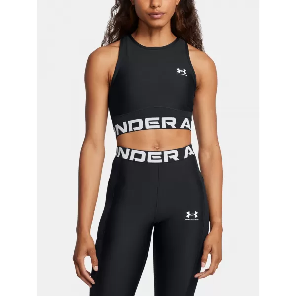 Ženska majica bez rukava UNDER ARMOUR HEATGEAR RIB TANK 1388694-001 CRNA 