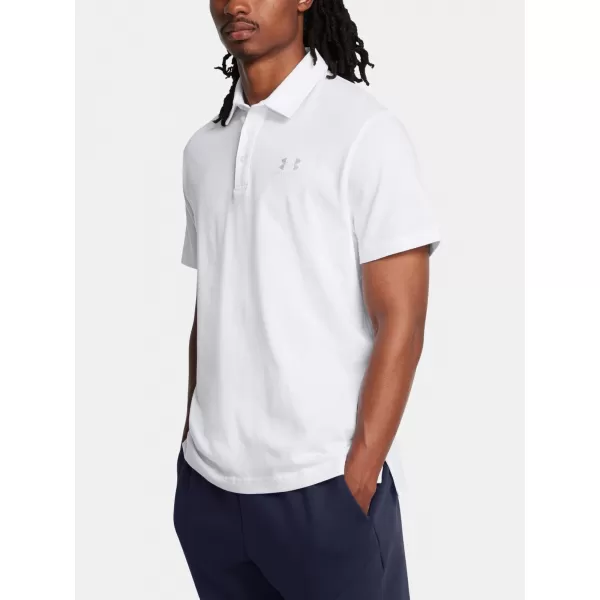 Muška majica kratkih rukava UNDER ARMOUR ICON POLO 1386608-100 BIJELA 