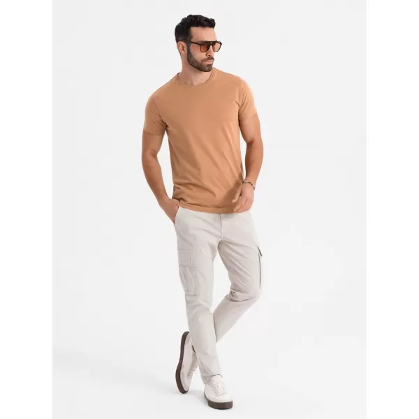  Košulja OMBRE OM-TSBS-0236 SMEĐI 
