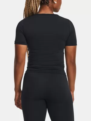 Ženska majica kratkih rukava UNDER ARMOUR TRAIN SEAMLESS SS 1379149-001 CRNA