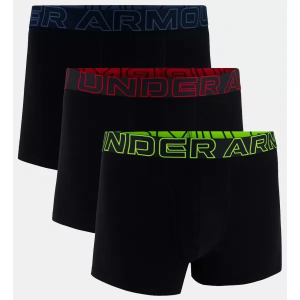  Muške bokserice UNDER ARMOUR M PERF COTTON 3IN (3KS) 1383891-004 CRNA 