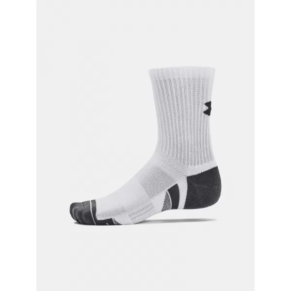  Čarape UNDER ARMOUR PERFORMANCE COTTON 3P MID 1379530-100 BIJELA 